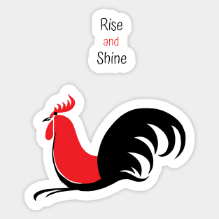 Classic Chicken Rise and Shine Sticker